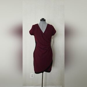 Almost Famous Deep Burgundy Midi Dress